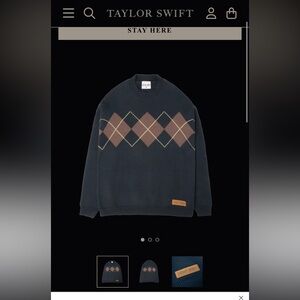 Taylor Swift Argyle Sweater (All Too Well Red Taylor’s Version)